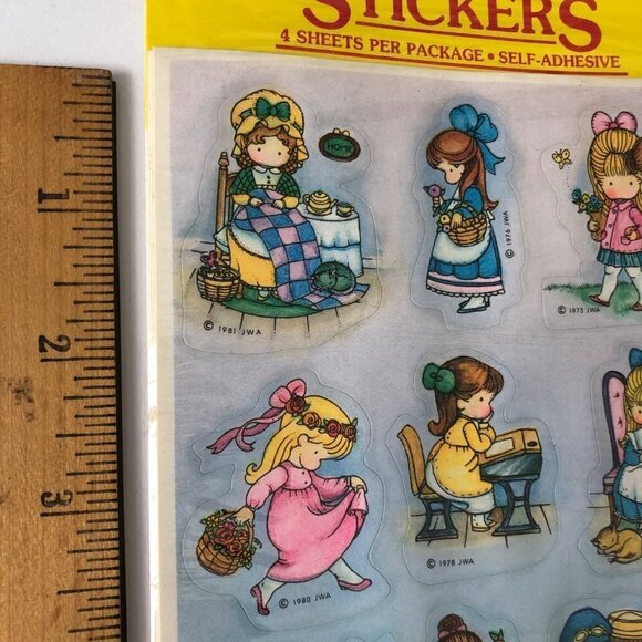 Vintage Hallmark Joan Walsh Angelund Stickers Sealed 4 Sheets 80s 70s Ambassador - Picture 2 of 6